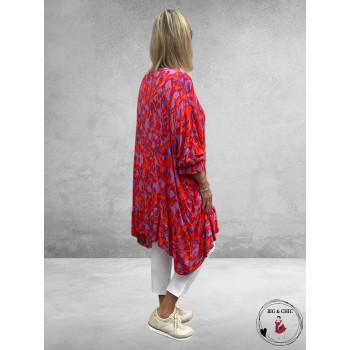 AKH Big Shirt Nella Paars/Rood