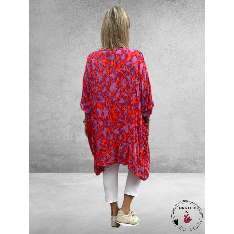 AKH Big Shirt Nella Paars/Rood