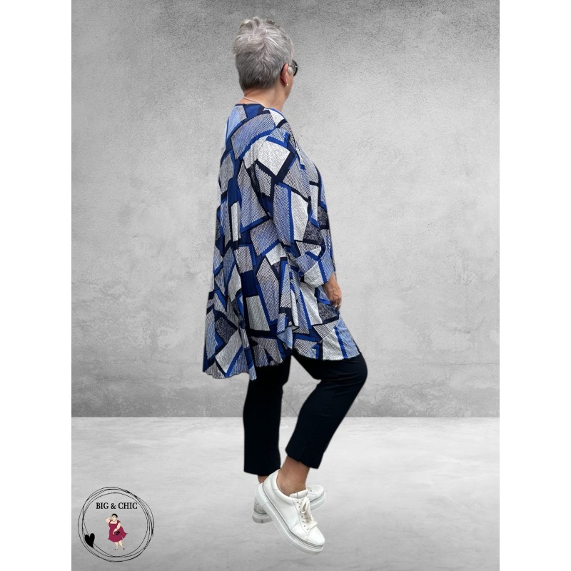 AKH Big Shirt OhReally Blauw Multi