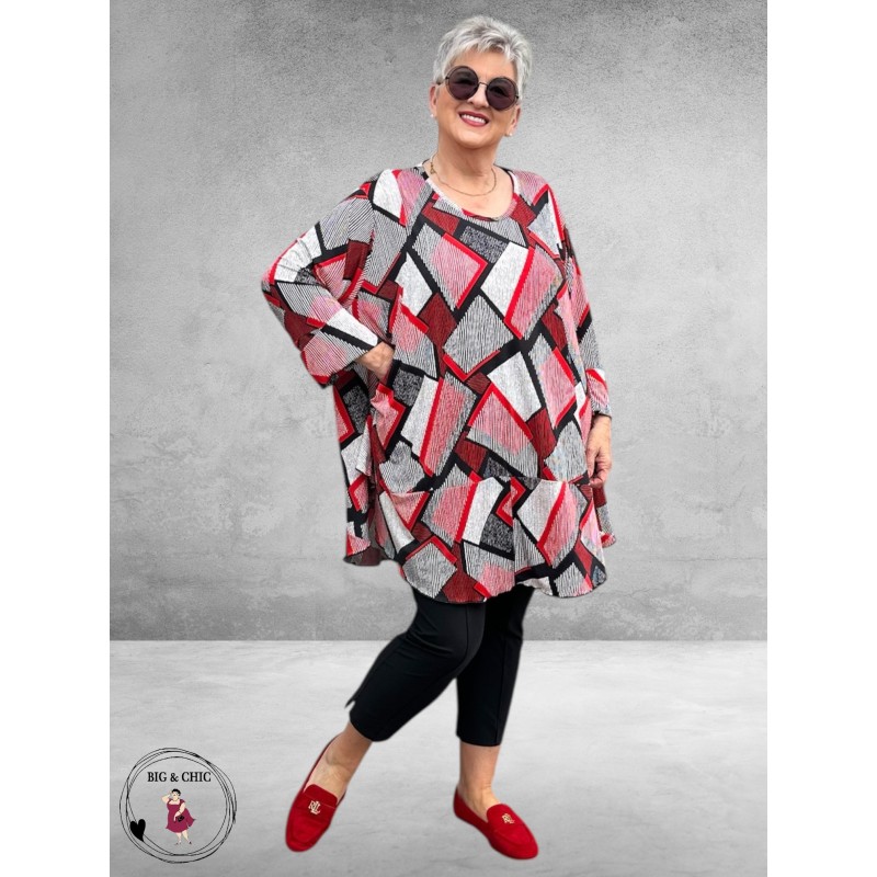 AKH Big Shirt OhReally Rood Multi