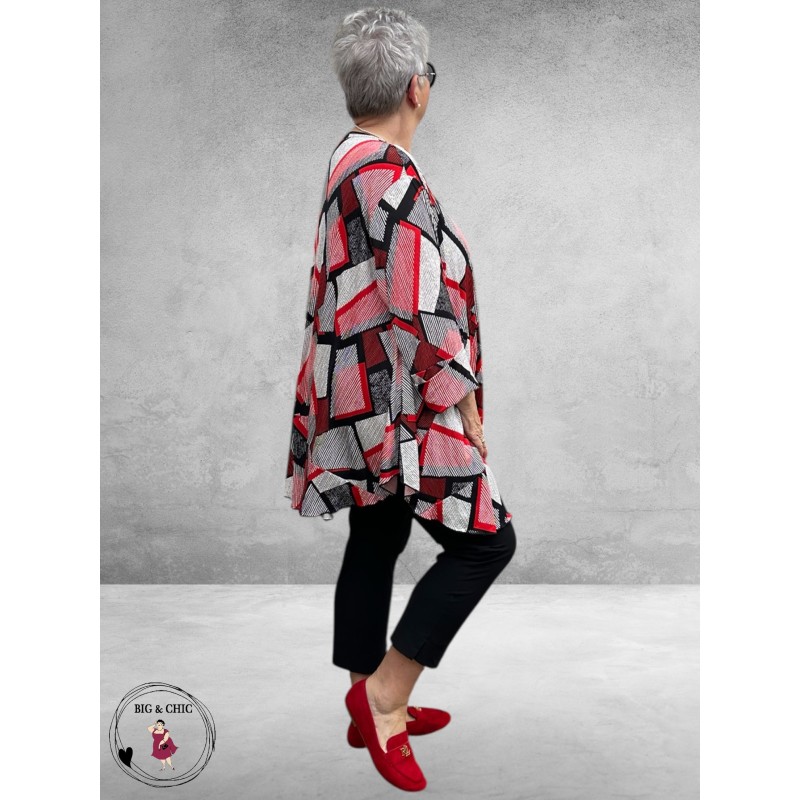 AKH Big Shirt OhReally Rood Multi