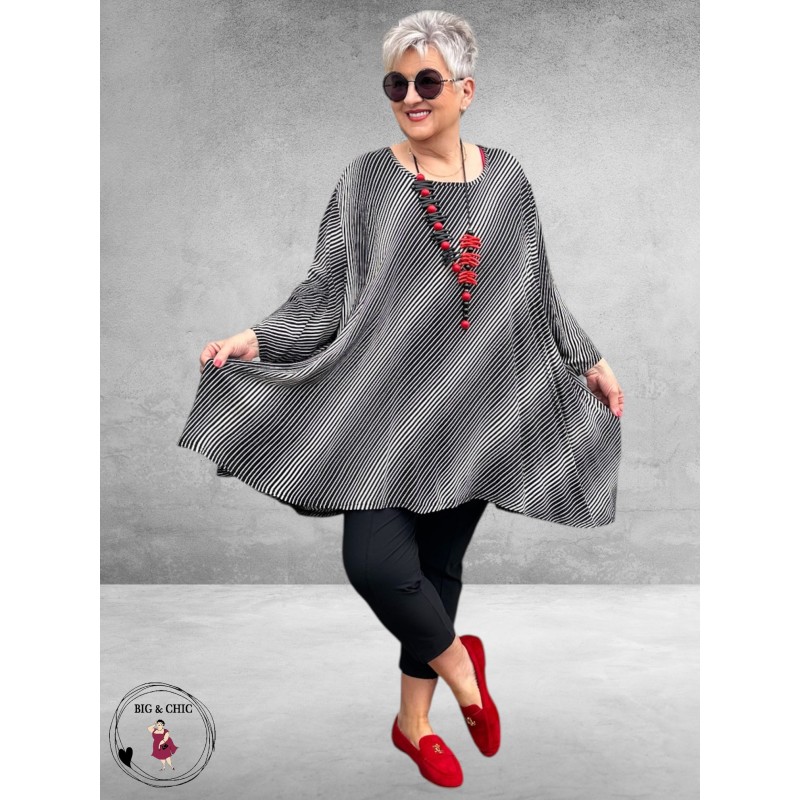 AKH Big Shirt Doppler Zwart/Offwhite