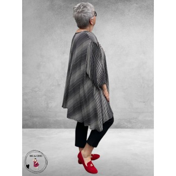 AKH Big Shirt Doppler Zwart/Offwhite