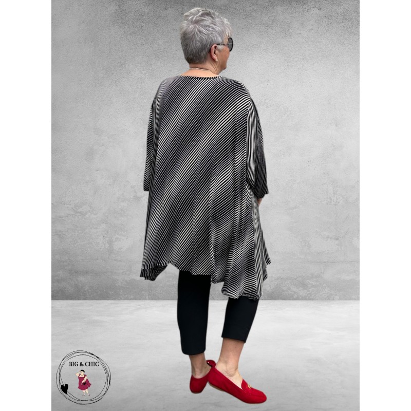 AKH Big Shirt Doppler Zwart/Offwhite