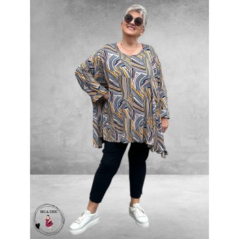 AKH Big Shirt Maia Geel Multi