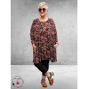 AKH Big Shirt Sienna Zwart/Paars/Geel
