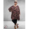 AKH Big Shirt Sienna Zwart/Paars/Geel