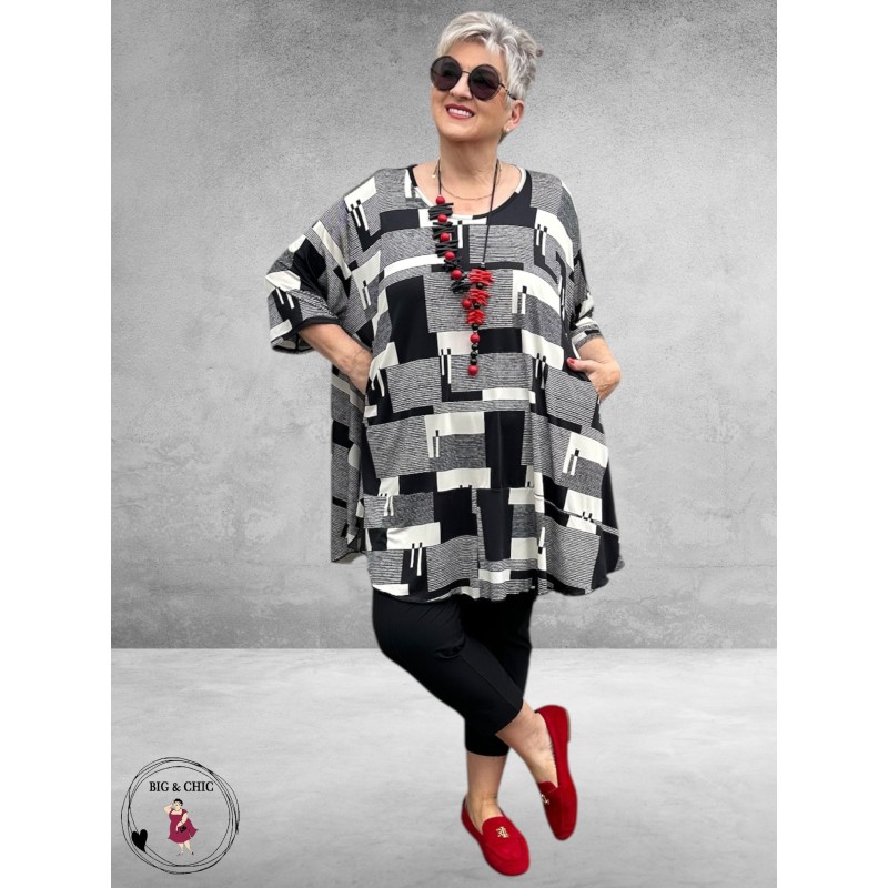 AKH A-lijn Shirt Susan Zwart/Creme