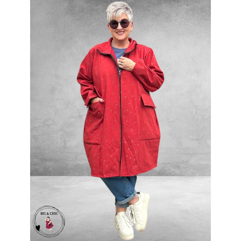 AKH Jas Sofshell Rood-Dots