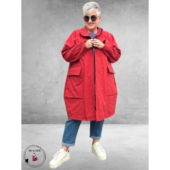 AKH Jas Sofshell Rood-Dots