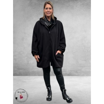 AKH Vest Zwart Capuchon