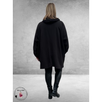 AKH Vest Zwart Capuchon