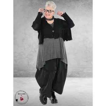 AKH Vestje Kort Zwart Destroyed