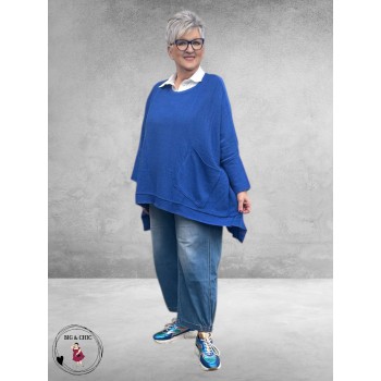 AKH Trui Katoen met Zak Koningsblauw