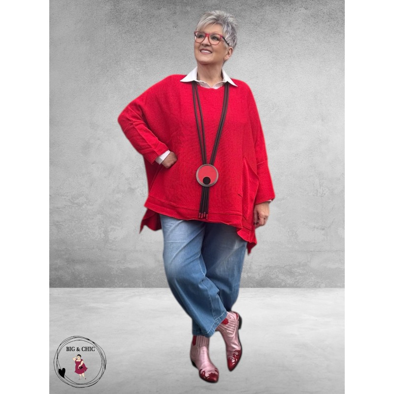 AKH Trui Katoen met Zak Rood