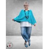 AKH Trui OversizeTurquoise  Laagjes Look