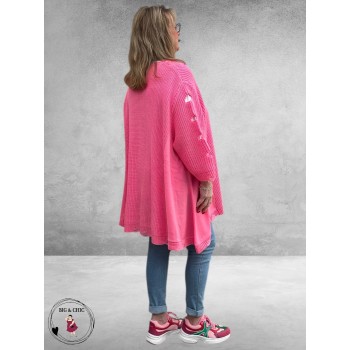 AKH Trui  Oversize A-Lijn Pink 