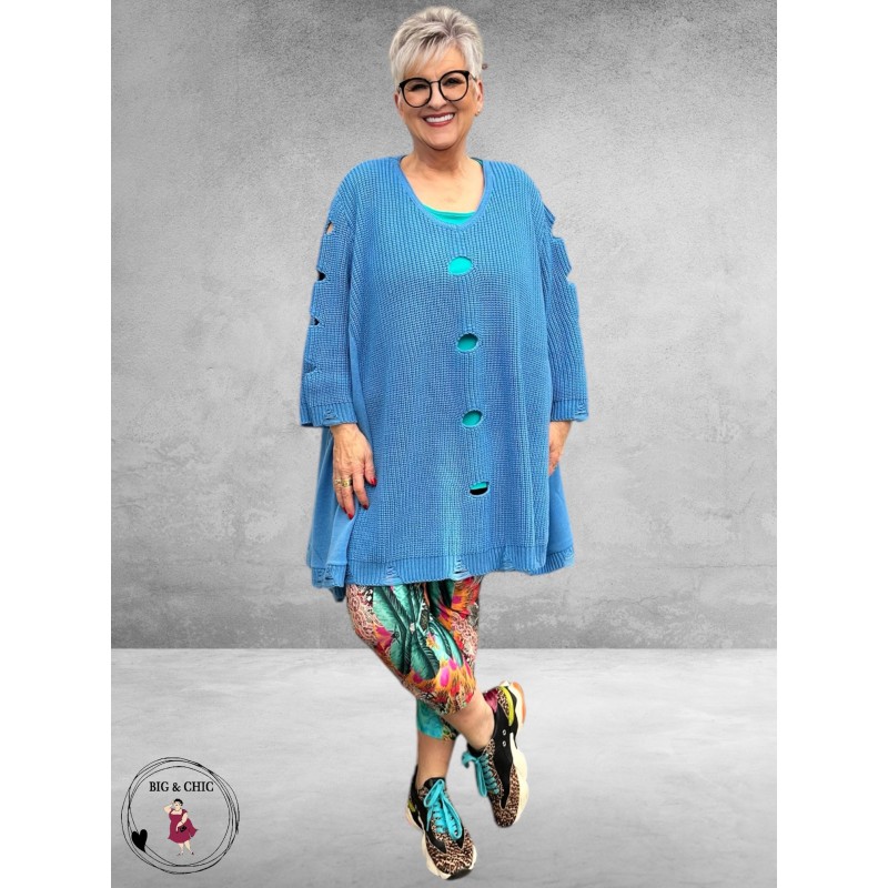 AKH Trui  Oversize A-Lijn Blauw