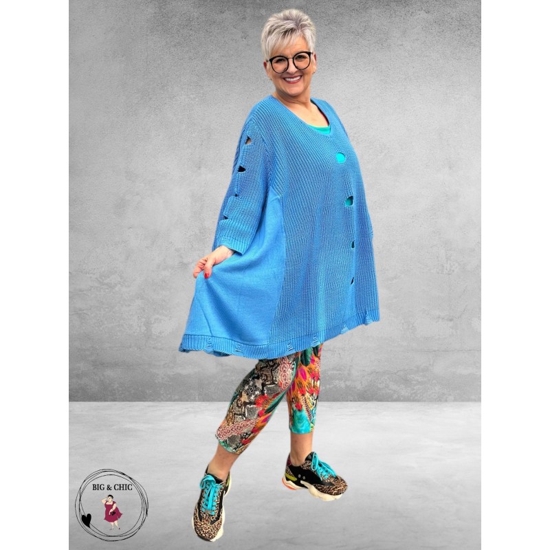 AKH Trui  Oversize A-Lijn Blauw