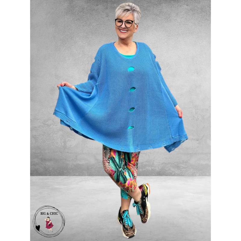 AKH Trui  Oversize A-Lijn Blauw