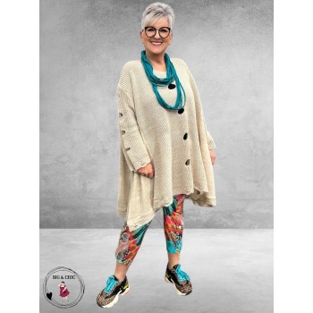 AKH Trui  Oversize A-Lijn Beige