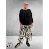 AKH Broek-Rok Donna  Zwart/Wit