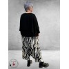 AKH Broek-Rok Donna  Zwart/Wit