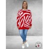 AKH Trui  Lang  Zebra Rood -Wit 