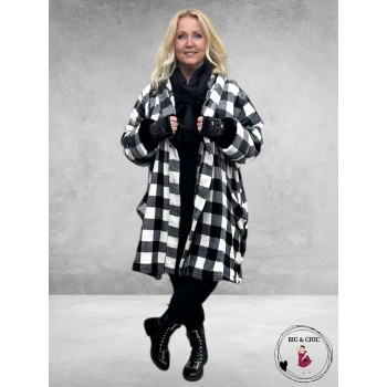 AKH Jas Lulu Ruiten Zwart-Grijs-Wit