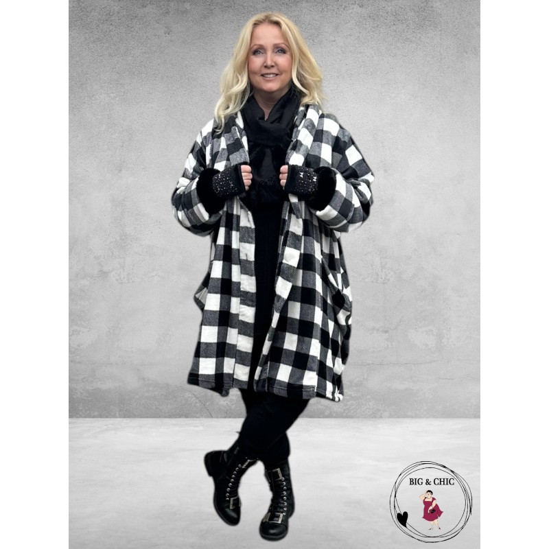 AKH Jas Lulu Ruiten Zwart-Grijs-Wit