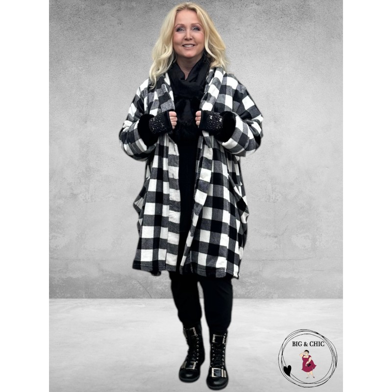 AKH Jas Lulu Ruiten Zwart-Grijs-Wit