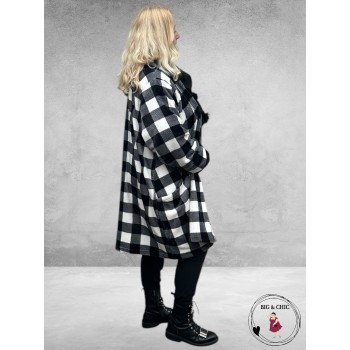 AKH Jas Lulu Ruiten Zwart-Grijs-Wit