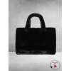 SHOPPER  Tas Fluffy Teddy ZWART