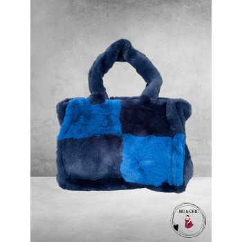 Tas Fluffy Teddy BLAUW