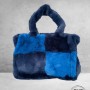 Tas Fluffy Teddy BLAUW
