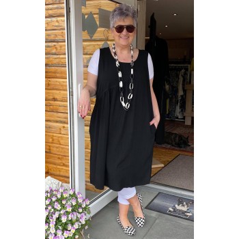 Ketting Zwart/Wit Schakel Lang 