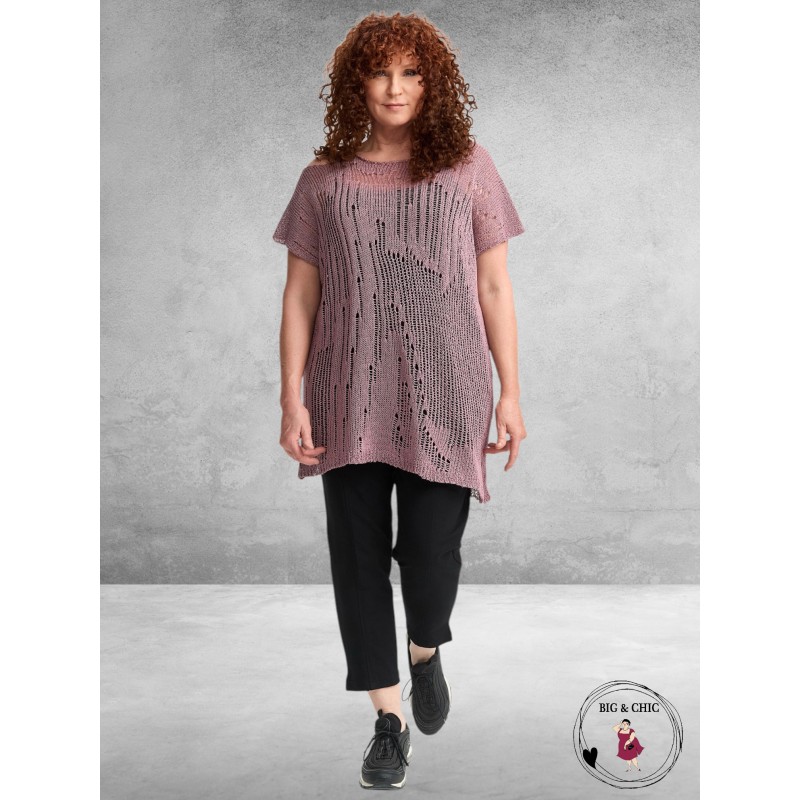 AMANDINE Luxe Trui Met Schouderdetail Berry