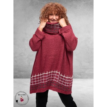 AMANDINE Trui Gebreid Winterberry