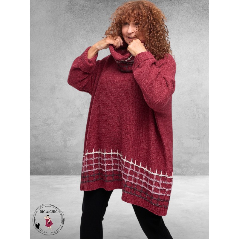 AMANDINE Trui Gebreid Winterberry