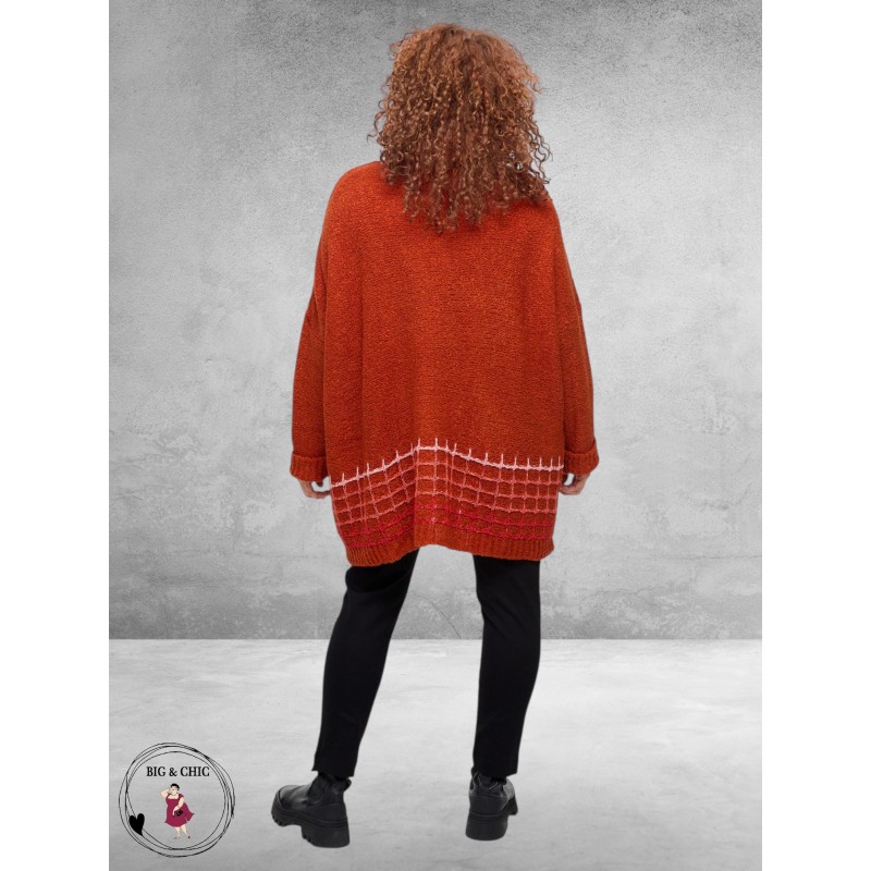 AMANDINE Trui Gebreid Roest