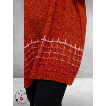 AMANDINE Trui Gebreid Roest