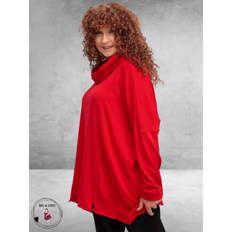 AMANDINE Trui Fijnbreisel Rood