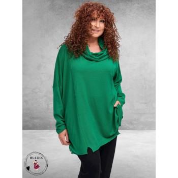 AMANDINE Trui Fijnbreisel Groen