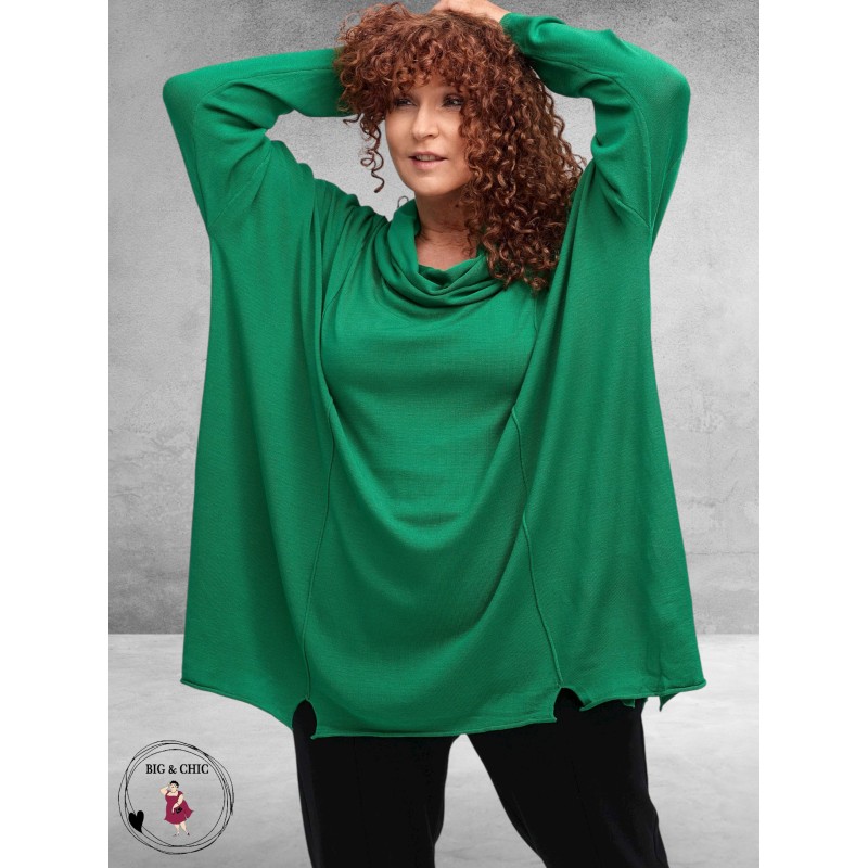 AMANDINE Trui Fijnbreisel Groen