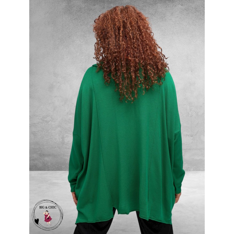 AMANDINE Trui Fijnbreisel Groen