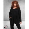 AMANDINE  Trui Oversize Zakjes Zwart