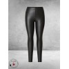 BASE LEVEL Leerlook Legging Alene Zwart