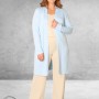 Base Level Cardigan Ayla Long  Light Blue