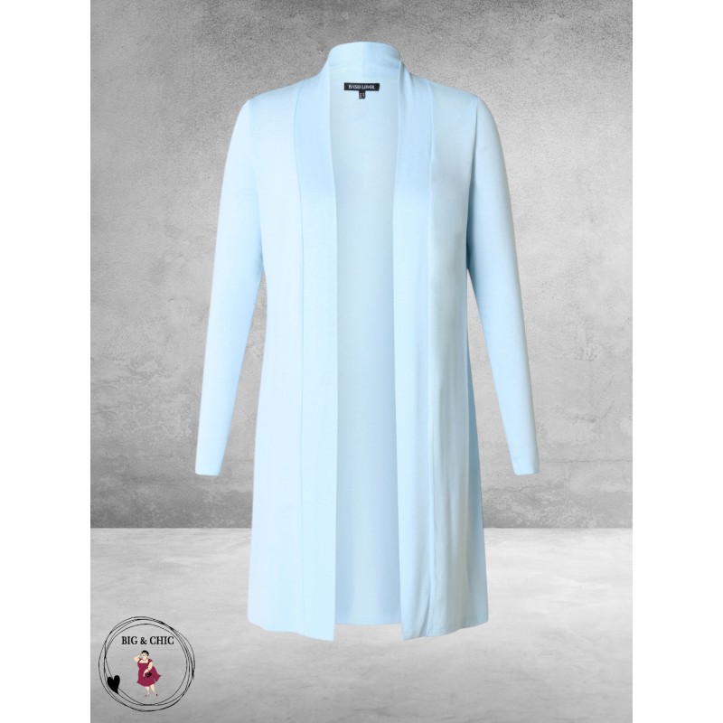 Base Level Cardigan Ayla Long  Light Blue