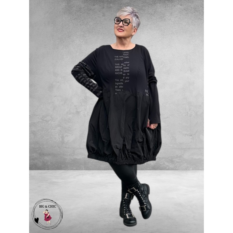 CHALONA Tuniek/Jurk Zwart Antraciet